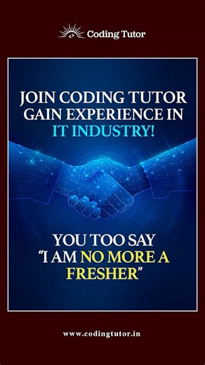 Join Coding Tutor Gain Experience in IT Industry