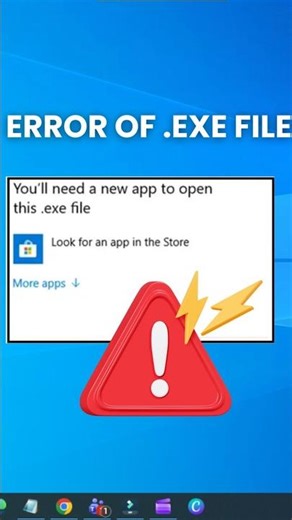 Fix “Need a New App to Open This .EXE” FAST! #shorts
