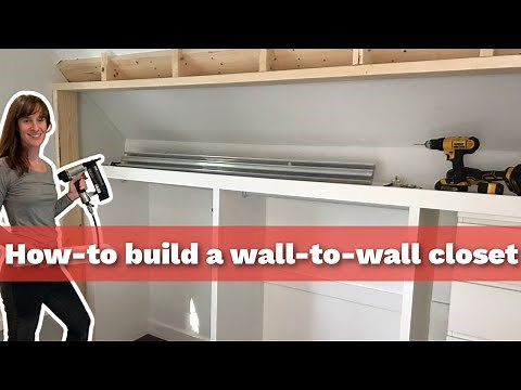 Wall-to-Wall Closet | How to Build a Wardrobe in a Sloped or Regular Wall