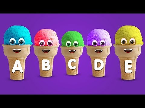 Learn ABC's with Alphabet Ice Cream Song - More Kids Songs Collection