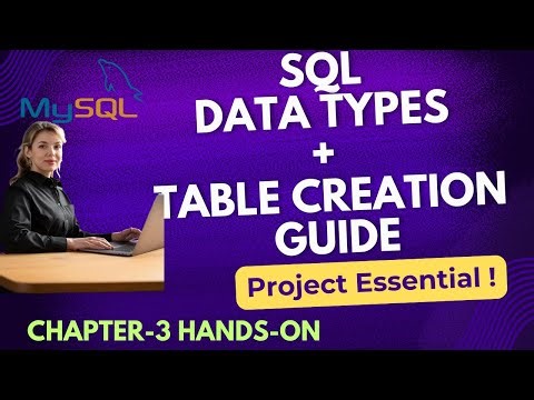 Create Table with All SQL Data Types| Project Essential #sql #sqlforbeginners #dataanalyticsproject