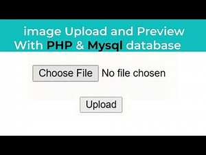 How to upload image to MySQL database and display it using php