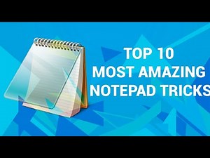 Top 10 Most Amazing Notepad Tricks that Works in Your PC 🔥🔥