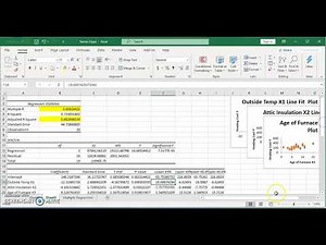 Multiple Regression in Excel 2016 (Office 365)