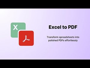 Excel to PDF
