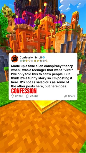 Made up a fake alien conspiracy theory when I was a teenager that went "viral" I've only told this to a few people. But I think it's a funny story so l'm posting it here. It's not as salacious as some of the other posts here, but here goes: #confessionscroll #truestory #redditcommunity #confessions | Confessionscroll