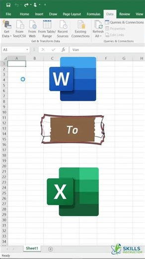 How to Convert Data Word to Excel #excel #exceltips #mstechtricks #excelformula #viral #explore