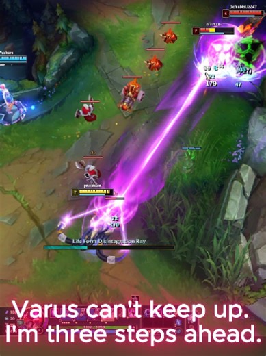 Varus can't keep up. I'm three steps ahead.#leagueoflegends#lol#leagueplays#velkoz#highlights