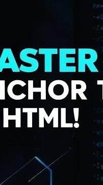 🚀 Master the HTML anchor Tag: Perfect Your href Links in Seconds! 🔗