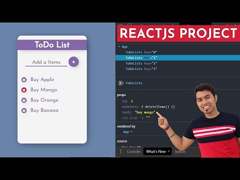 Building a Todo List App Project in ReactJS from Scratch in Hindi in 2020