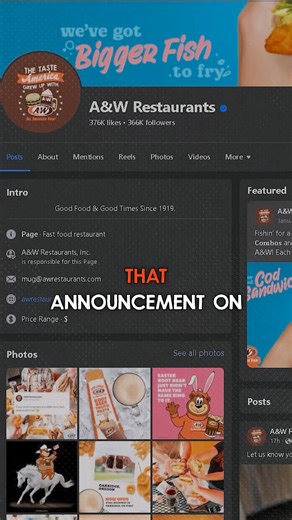 The Collector Mug Logo Vote at A&W is an annual celebration, inviting fans to influence the design of the next iconic frosty mug. This tradition showcases the vibrant community spirit and the collector's culture within A&W's fandom. The 2025 vote starts April 15th—don't miss out! Interested in learning more about A&W Franchise opportunities? Check us out: https://awfranchising.com/ #franchiseopportunity #AWCollectorMugs #SocialMediaCampaigns | A&W Restaurants