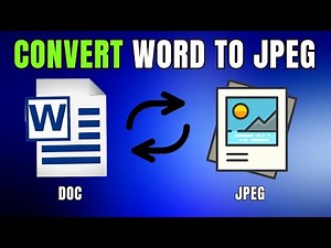 How to Convert Word to JPEG - Easy to Follow Guide