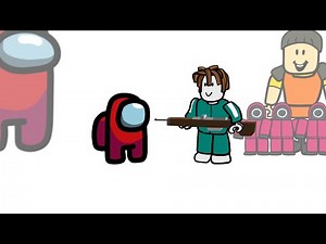 Mini Crewmate Kills Roblox Characters | Among Us