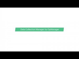 Data Collection Manager | ManageEngine OpManager