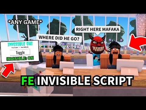 Roblox FE Invisible Script / Hack | ANY GAME OP! 🔥 Best Roblox Scripts
