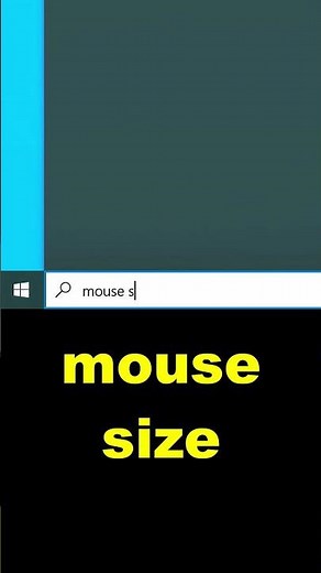 Change Mouse Pointer Size in Windows