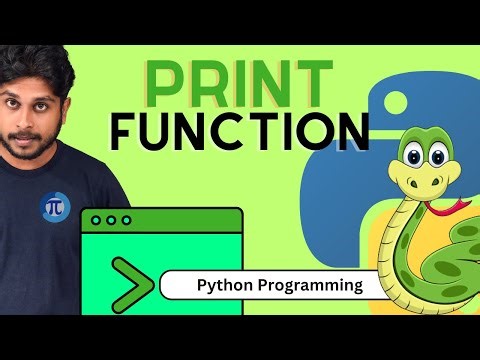 19. Print Function | Python Programming | Sinhala