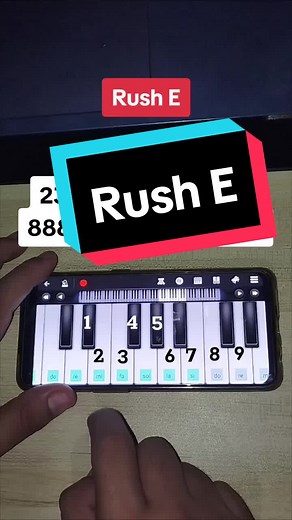Rush E Piano Mobile Tutorial