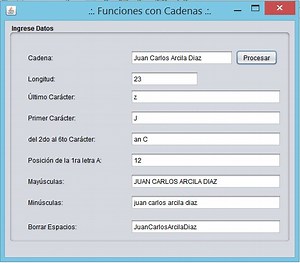 Funciones con cadenas String - Curso de Java - Algoritmos y Programación (20-25)