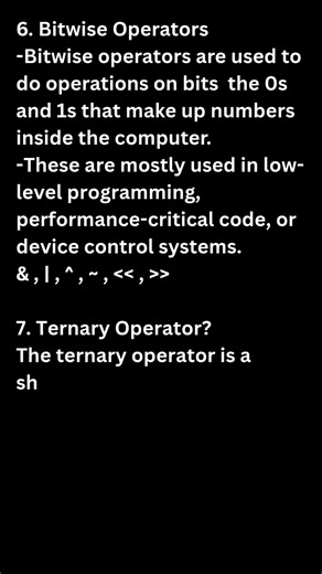 Java Bitwise & Ternary Operators Explained