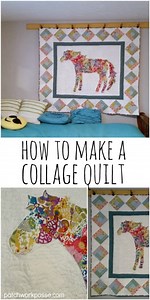 How to Make a Collage Quilt - Sewing With Scraps