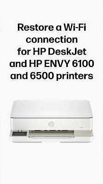 Restaurer la connexion Wi-Fi | HP DeskJet, ENVY 6100, 6500 | HP Support
