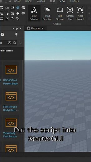 How to add smooth first person movement to your roblox game in roblox studio #shorts