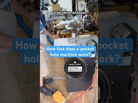 How fast can you do pocketholes with the Maksiwa PHM 30 #workshop #woodworkingtools #woodshop