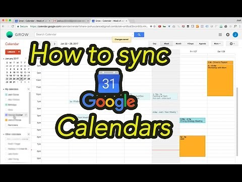 How to Sync Two Google Calendars