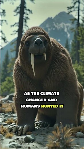 The Giant Ground Sloth: A Gentle Giant of the Ice Age