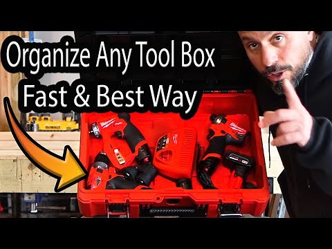 How To ORGANIZE Your TOOL BOX (Fastest and Best Way!)