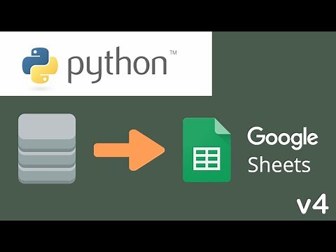 Export Datasets From A Database To Google Sheets With Python
