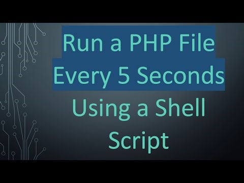 Run a PHP File Every 5 Seconds Using a Shell Script