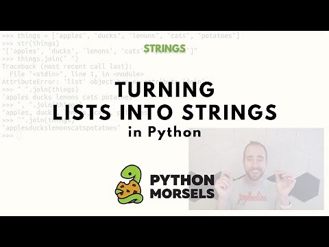 Turn a list into a string in Python with the string "join" method