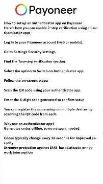 How to Add Authenticator App in Payoneer | 2FA Security Update 2025 | More Security