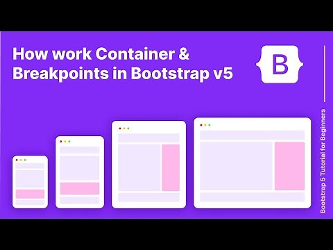 How to Work Container & Breakpoints Bootstrap 5 Tutorial