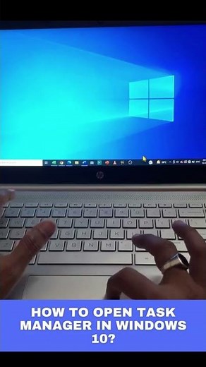 how to open task manager in windows 10?