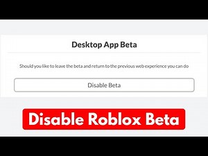 How to disable desktop app beta roblox | remove new desktop app beta