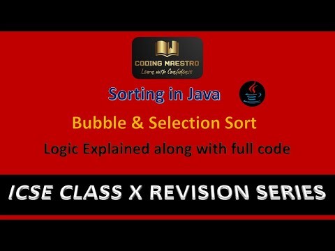 Understanding Bubble and Selection Sort Algorithms in Java