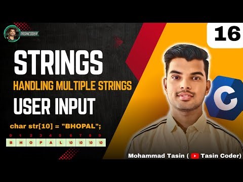 Strings in C Explained | Character Arrays, fgets, strlen & More (CS50 Style)