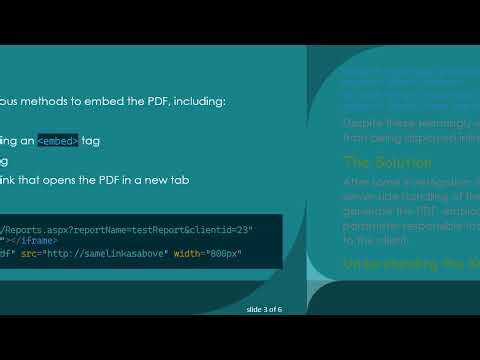 How to Embed a PDF from a Remote Service into Your HTML Page