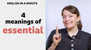😁It's essential that you listen to Sam! She's going to explain 4 meanings of the word 'essential'. #englishinaminute #vocabulary #essential | BBC Learning English