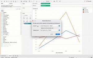 Tableau 2022.4 brings new features and capabilities inspired by the community that make it easier to do common tasks—like replace data source per sheet. Now you can replace the data source for a single worksheet with just a few clicks: tabsoft.co/3vafIxL | Tableau Software