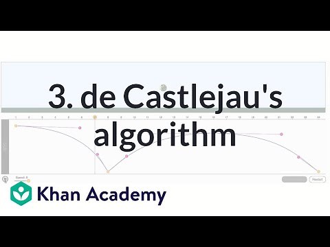 3. De Casteljau's algorithm | Animation | Computer animation | Khan Academy
