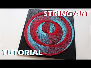 DOUBLE SPIRAL STRING ART | TUTORIAL | DIY