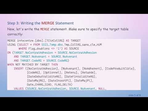 Mastering the MERGE Statement in SQL Server 2017