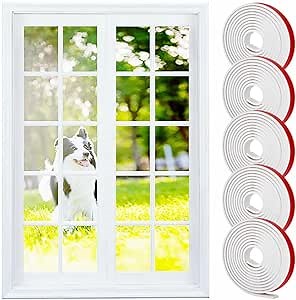 Window Grille Inserts for Window Mullions Window Grid Kit, Window Grid Inserts Window Grille Kit 33 Ft Stick on Window Grids for Existing Windows (5 Rolls)