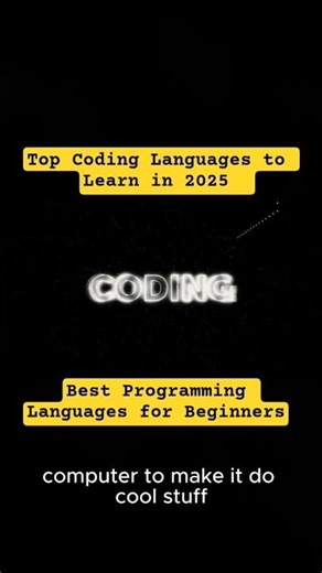 Top Coding Languages to Learn in 2025 | Best Programming Languages for Beginners #shorts