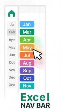 Create a POWERFUL Month Navigation Menu in Excel Now