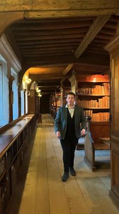 513K views · 24K reactions | This rare chained library at Wells Cathedral has books in it which are older than America! Make sure you book a tour to see it in 2025! ⛪️ #history #library #books #somerset #wellssomerset | Knight Tales | Facebook